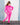 Minky bubble slim-leg joggers - Fuchsia