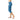 Blue Maori Capri Leggings