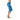 Blue Maori Capri Leggings