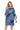 Calison Women's Summer Elbow-Sleeved Viscose Floral Dress